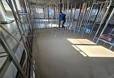 Строительство офиса 600 м2 в каркасном строении из сэндвич панелей